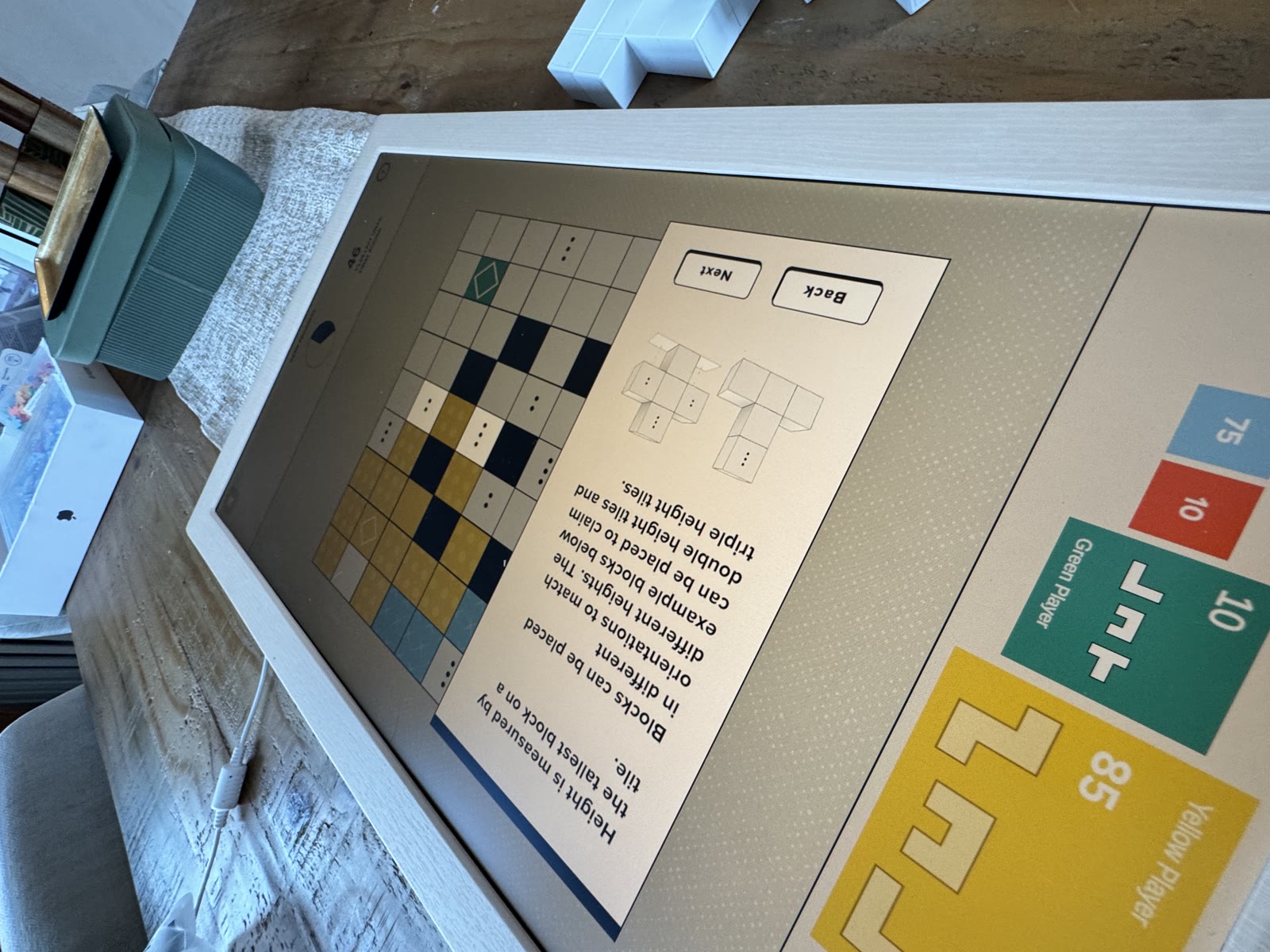 Block orientation diagrams for matching height tiles.
