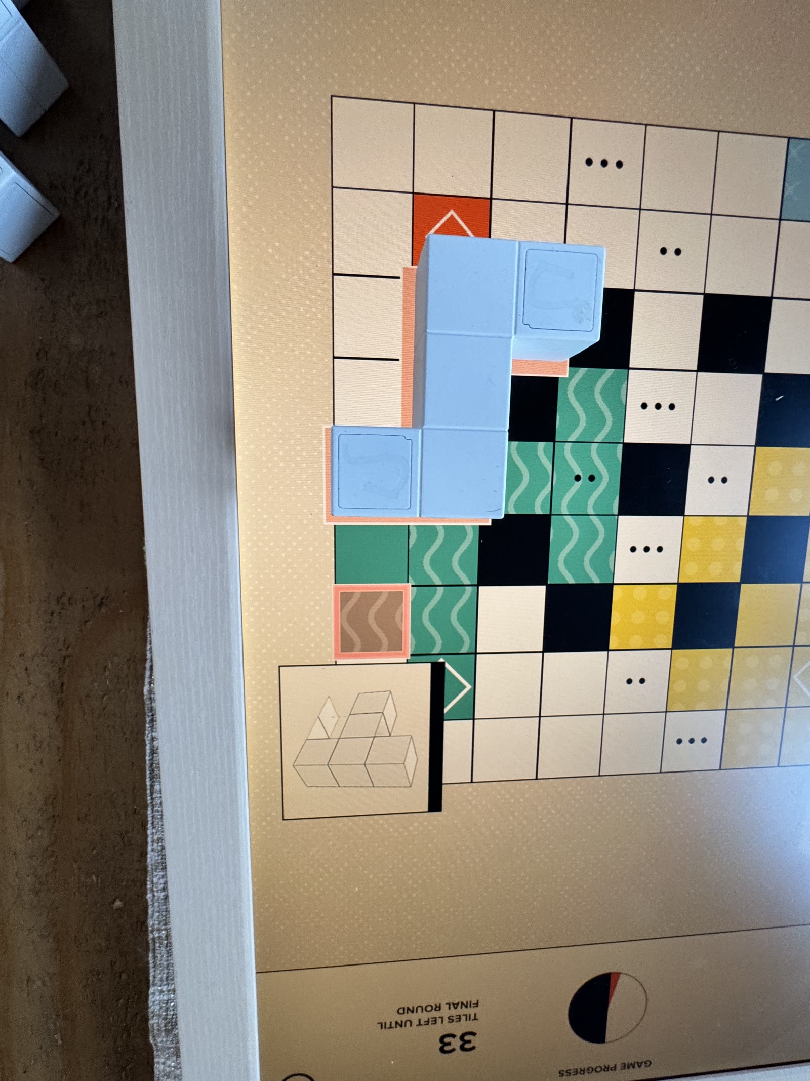 First physical blocks in the Red bridge placement.